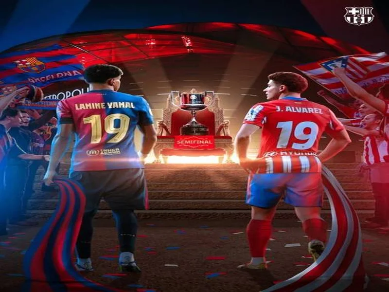 巴萨、马竞发布赛事预告海报:亚马尔、莱万、卢克曼出镜